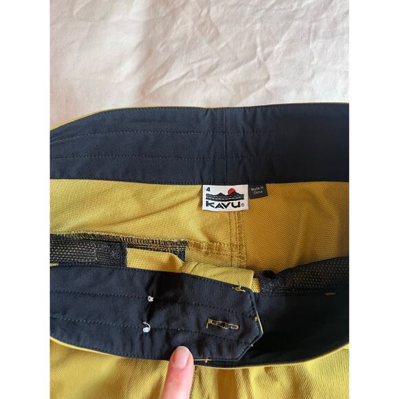Kavu women’s walk along Bermuda shorts size 4 green biking hiking travel stretch - Picture 3 of 5
